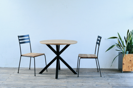 写真：サイズオーダーのダイニングセット