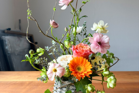 写真：6月生花アレンジメントのワークショップ開催